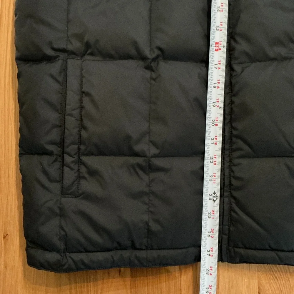 Eddie Bauer Reversible Goose Down Puffer Vest Black Gray Men's M - Picture 10 of 10